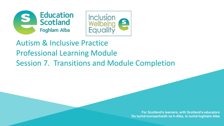 Supporting Transitions for Autistic Learners in Scottish Education