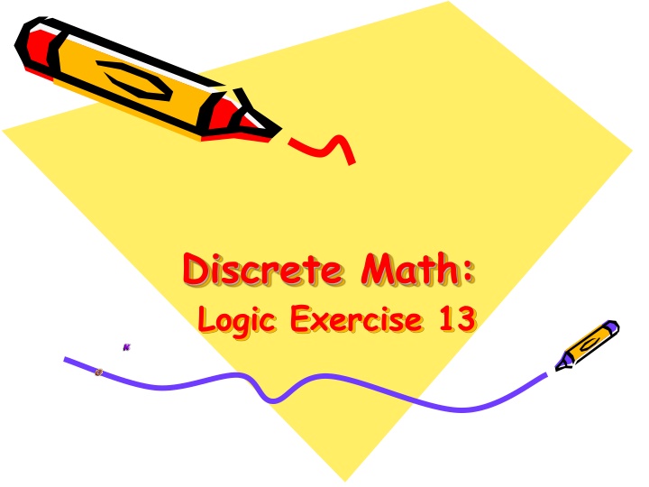 Discrete Math Logic Exercise Solutions