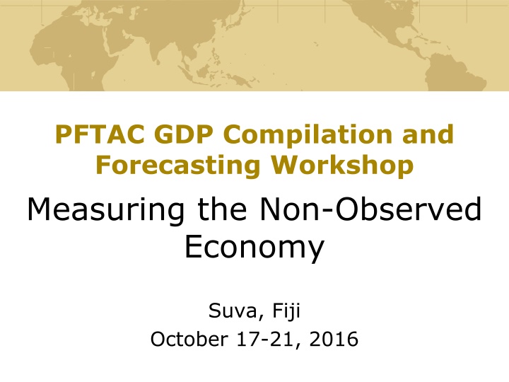 The Non-Observed Economy in GDP Compilation