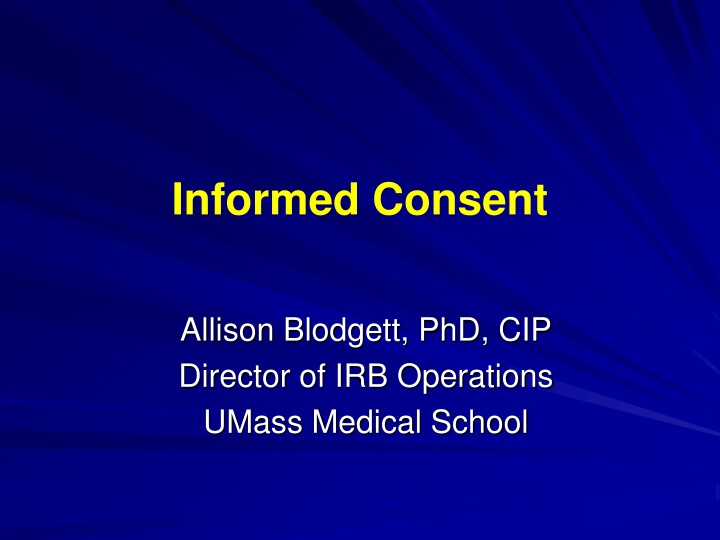 Informed Consent in Research