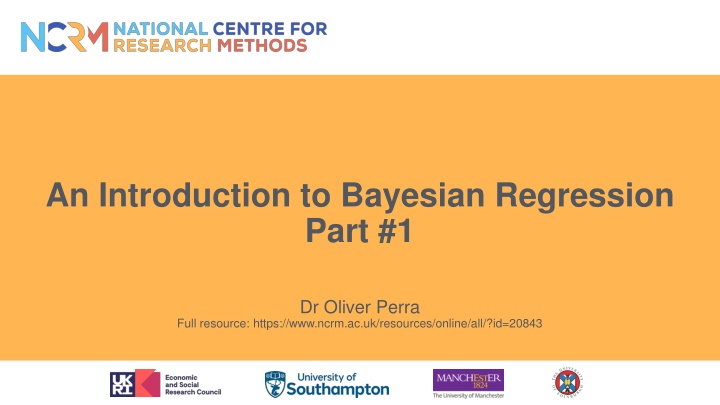 Bayesian Regression and Its Advantages