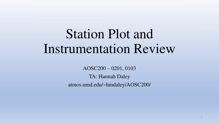 Weather Station Data and Atmospheric Pressure Basics