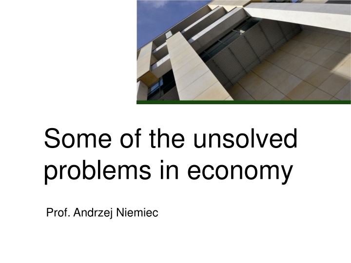 Key Challenges in Economic Growth and Sustainability