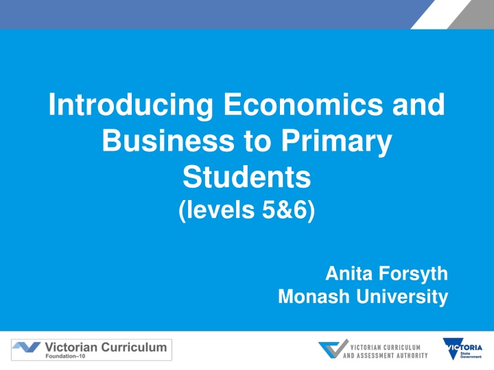 Introduction to Economics & Business for Upper Primary Students