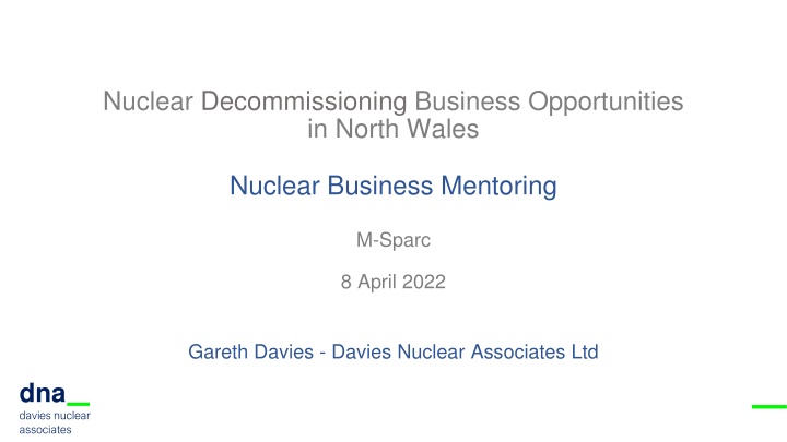 Business Mentoring in the Nuclear Sector