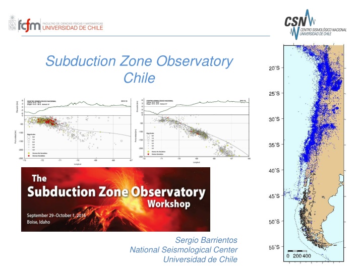 Monitoring Chile's Geological and Volcanic Activity: Subduction Zone Observatory and IPOC Network