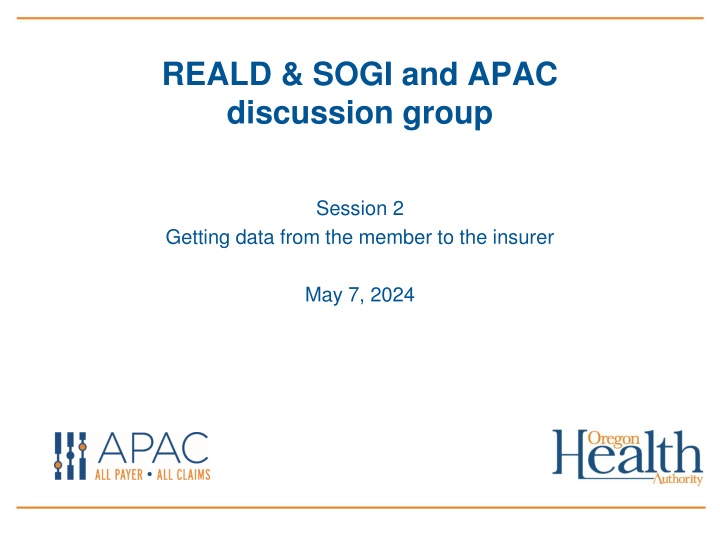 Data Collection and Reporting Strategies for REALD & SOGI Information