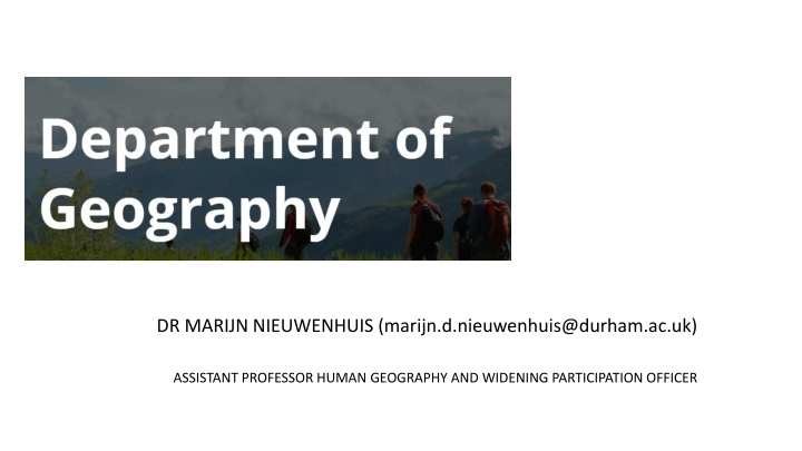 Durham University Geography Department Overview