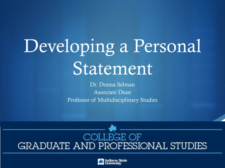 Crafting a Compelling Personal Statement for Graduate Programs