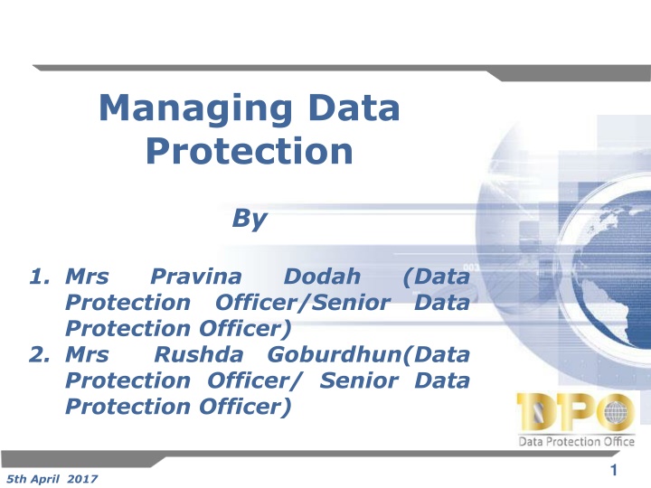 Data Protection Regulations and Definitions