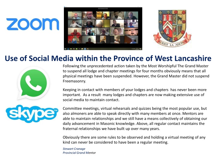 Leveraging Social Media for Freemasonry Communication in West Lancashire