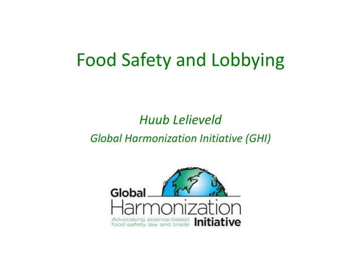 Challenges in Food Safety Regulations: Influence of Lobbyists and Public Understanding