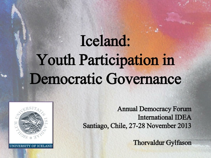 Iceland: Youth Participation in Democratic Governance