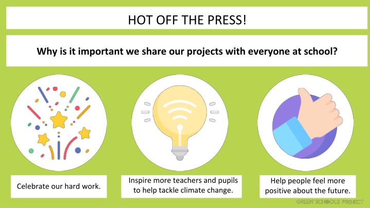 Sharing Our Projects to Inspire Climate Action at School