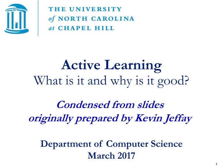 Active Learning in Education