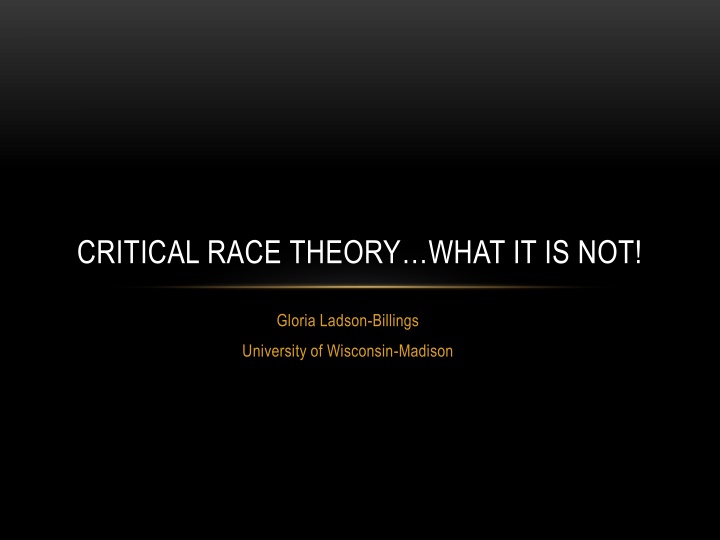 Critical Race Theory: Insights and Perspectives