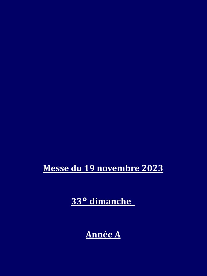 Celebrating Friendship in Faith: Messe du 19 Novembre 2023