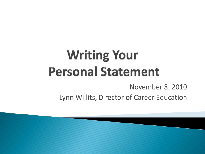 Crafting an Effective Personal Statement for Your Application
