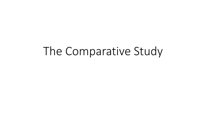 Comparative Study of Relationships in 