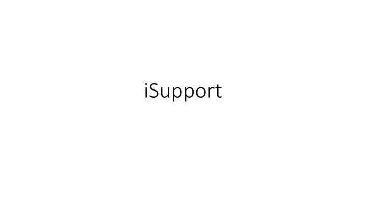 iSupport Sandbox User Guide