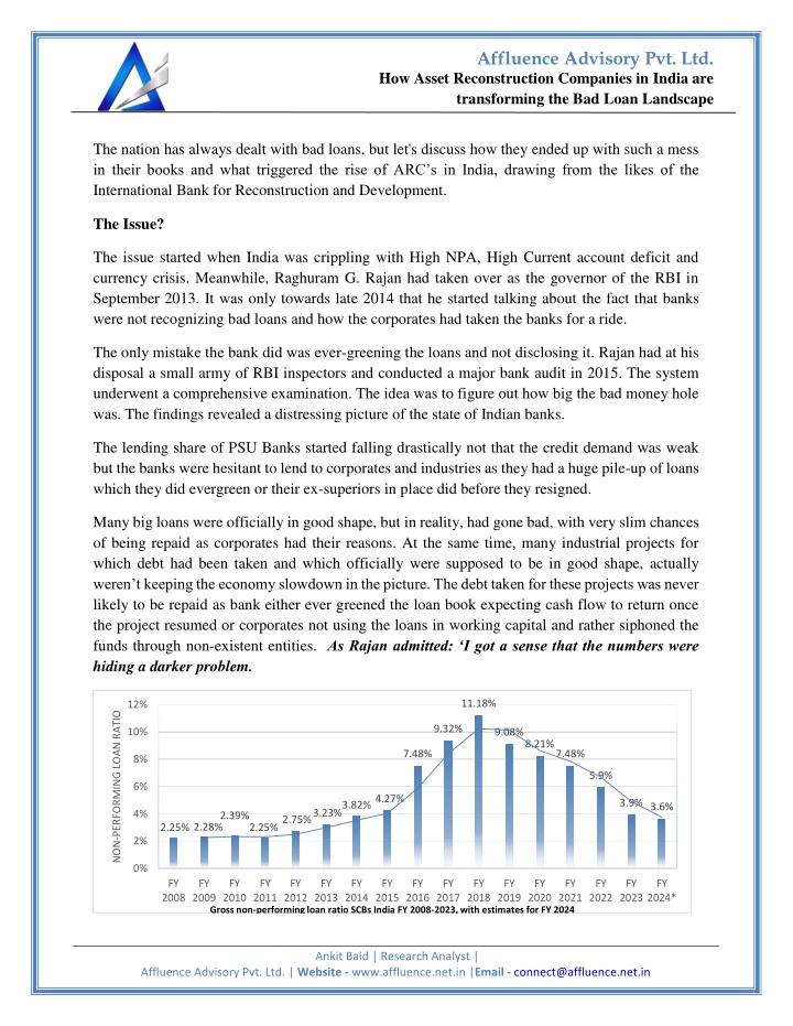affluence advisory pvt ltd n.w