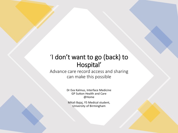 Improving End-of-Life Care Access and Decision Making