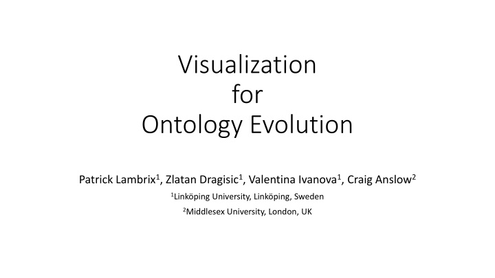 Visualizing Ontology Evolution for Improved Knowledge Management