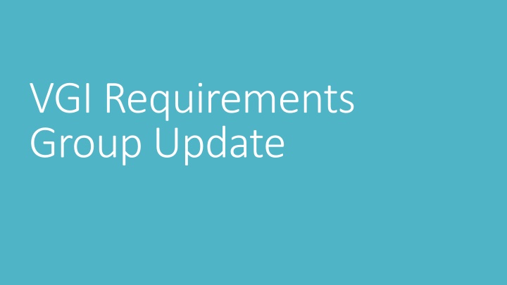 Electric Vehicle Group Functional Requirements Overview