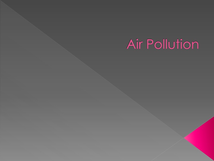 Air Pollution and Its Impact