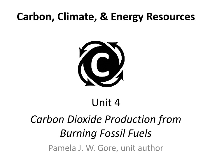 Carbon Dioxide Emissions from Fossil Fuel Burning