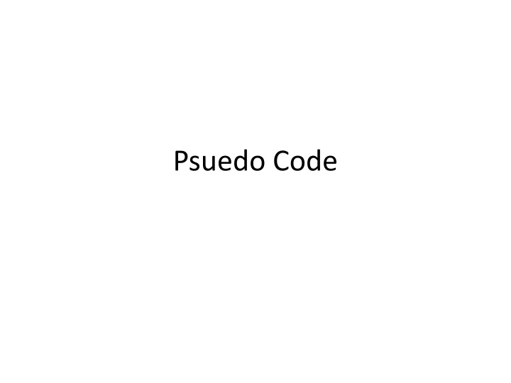 Pseudo Code: A Beginner's Guide to Organizing Programs