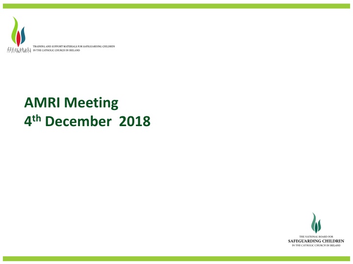 Update on AMRI Meeting - December 2018 and Training Modules Overview