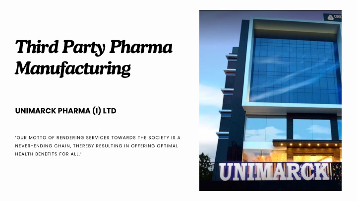 third party pharma manufacturing n.w