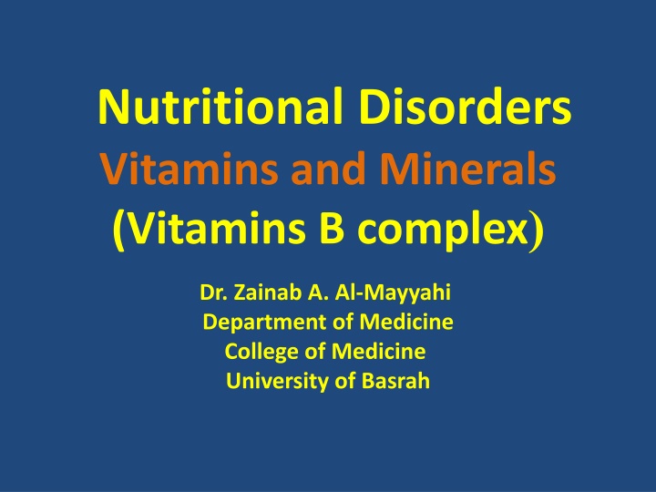 Thiamine Deficiency and Beriberi: Causes, Symptoms, and Treatment