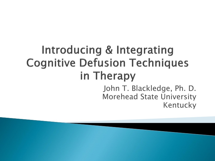 Defusion Techniques in Therapy