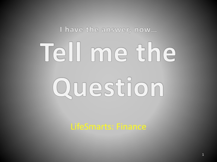 Financial Institutions and Concepts