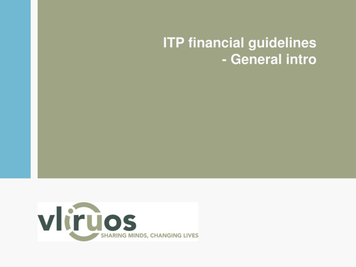 Financial Guidelines Overview for Collaborative Projects
