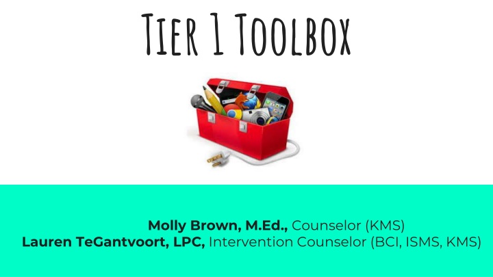 Tier 1 Toolbox for Educators: Strategies for Behavior Management