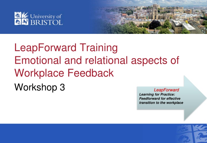 Emotional and Relational Aspects of Workplace Feedback Workshop