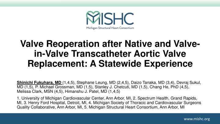 Reoperation Trends in Aortic Valve Replacement