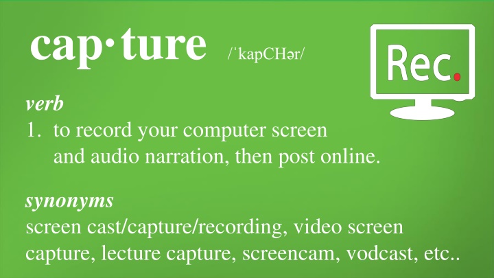 Enhancing Learning with Screen Capture Technology