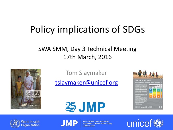 Policy Implications of Goal 6: Sustainable Water and Sanitation Management