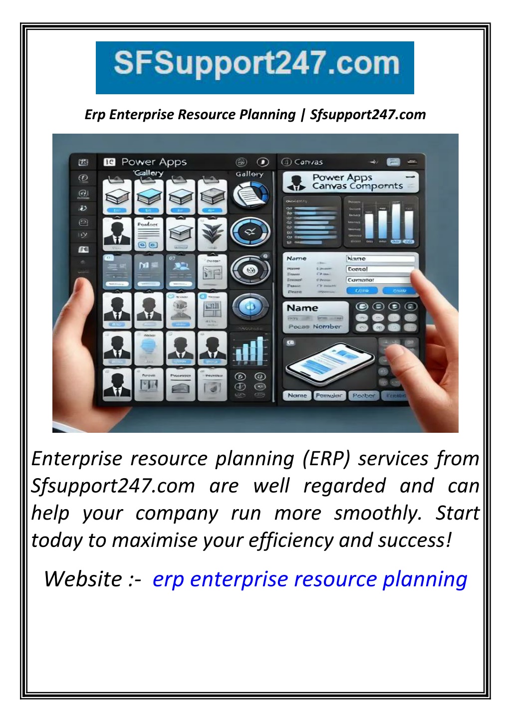 erp enterprise resource planning sfsupport247 com l.w