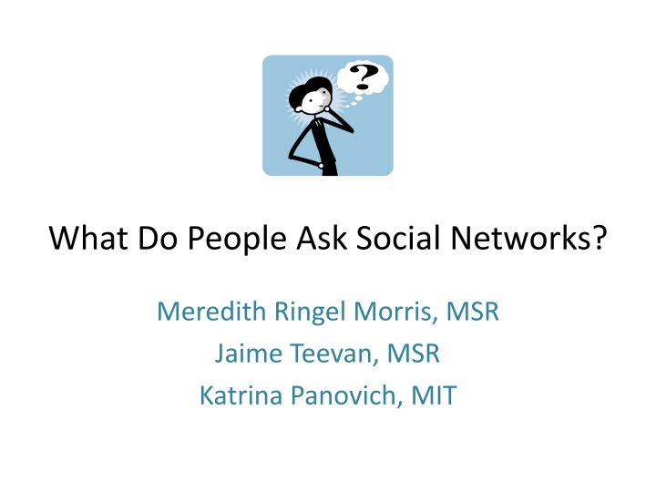 People's Questions on Social Networks