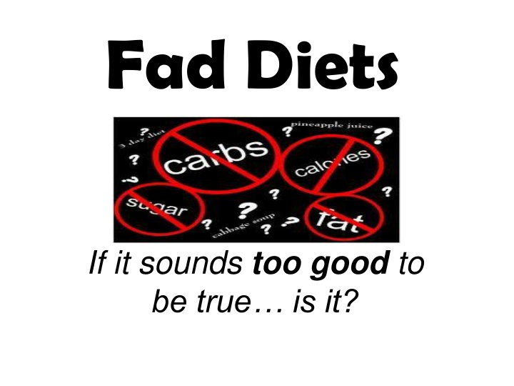 The Challenges of Fad Diets and Weight Loss Efforts