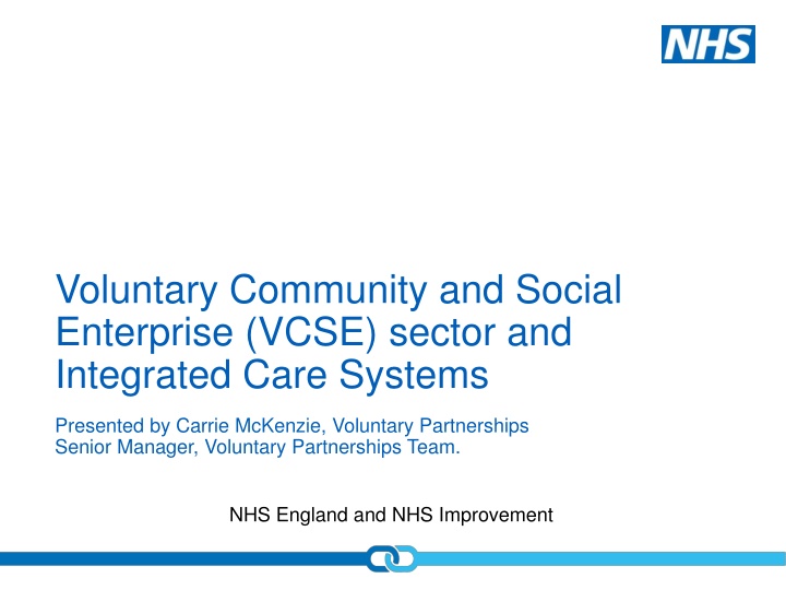 Voluntary Community and Social Enterprise Sector in Integrated Care Systems