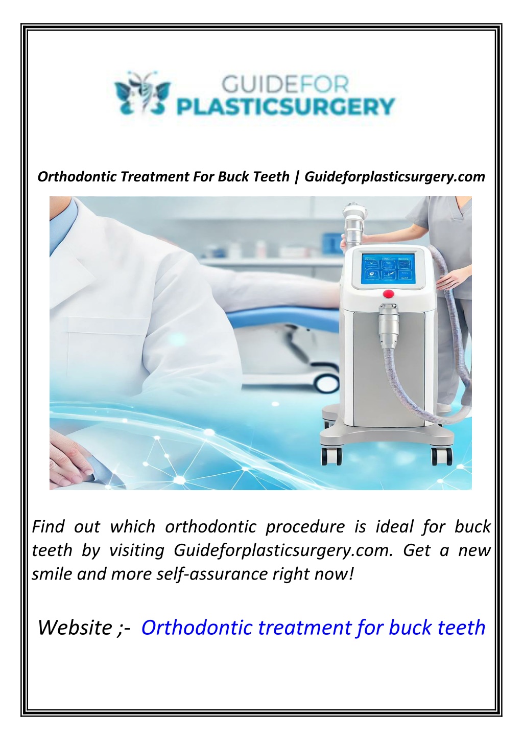 orthodontic treatment for buck teeth l.w