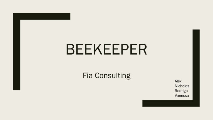 Beekeeper Consulting: Strategic Analysis and Recommendations