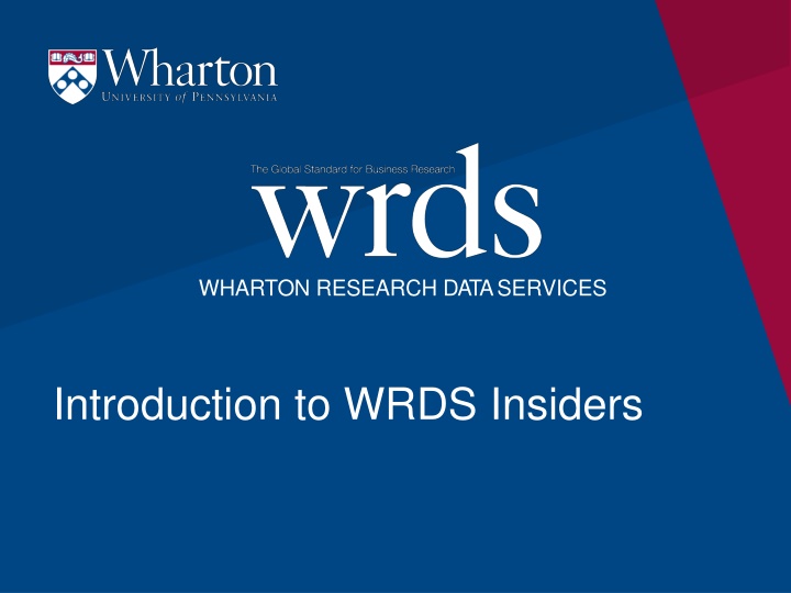 WHARTON Research Data Services Insiders Database