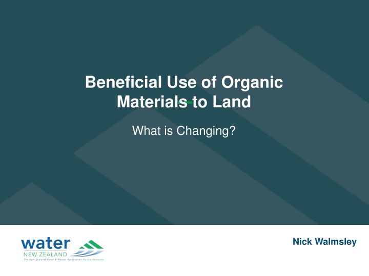 The Changing Landscape of Organic Materials Management
